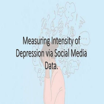 Social Media Sentiment Analysis fro Depression detection Using Machine ...