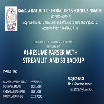 FINAL_PPT Mini project Batch 03 KITS Huzb