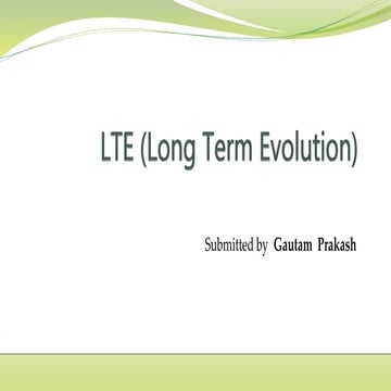 Long Term Evolution (LTE)