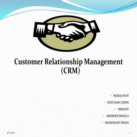 Customer Relationship Management (CRM) | PPT