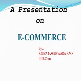 E-Commerce PPT