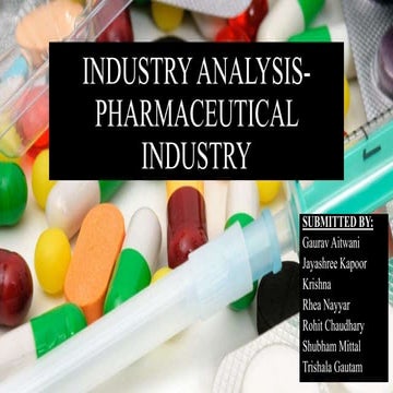 Pharmaceutical industry