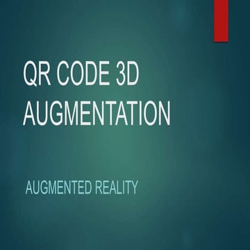 QR Code 3D Augmentation