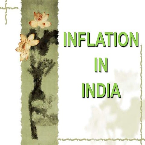 Inflation about India
