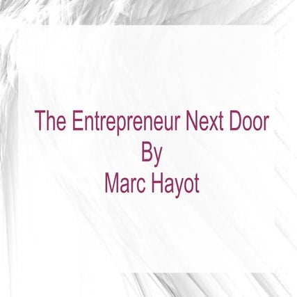 Final presentation for Entrepreneurial Spirit | PPT