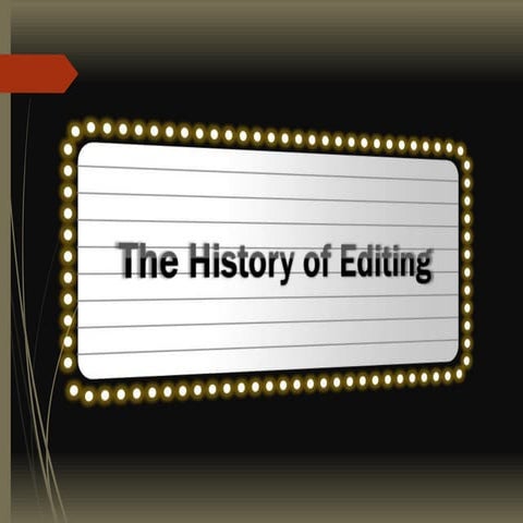 How editing has changed over time
