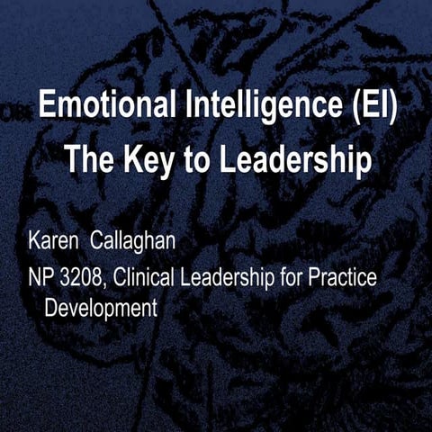 emotional intelligence:the key to leadership