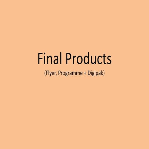 Final draft powerpoint | PPTX