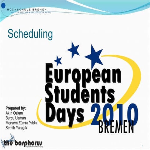 Project Management focused on Scheduling of a Project