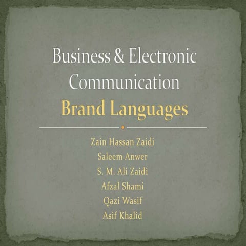 Brand Communication