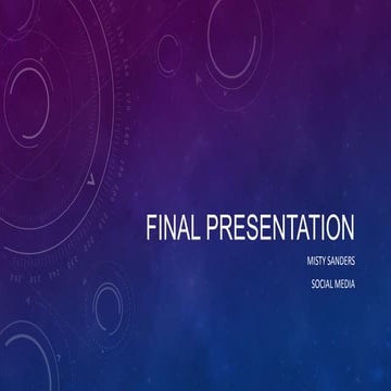 Final presentation