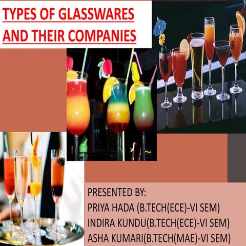 TYPES OF GLASSWARES