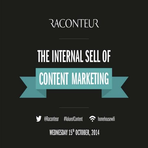 The Internal Sell of Content Marketing