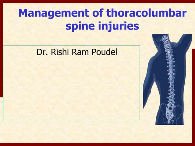  thoracolumbar spinal trauma