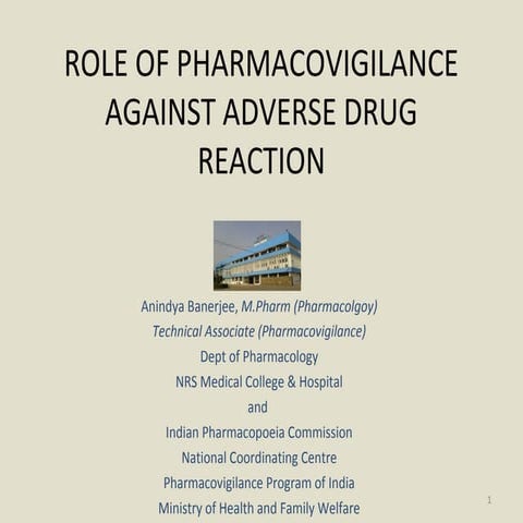 ROLE OF PHARMACOVIGILANCE AGAINST ADVERSE DRUG REACTION