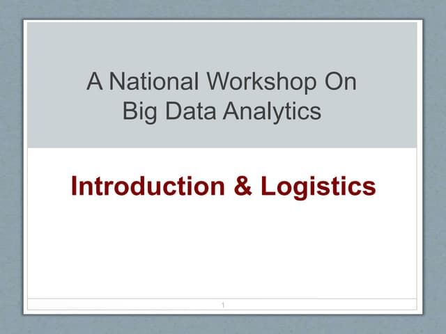 Presentation on Big Data Analytics