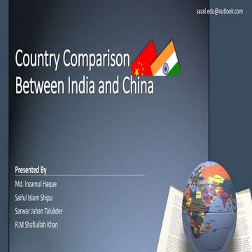 Country Comparison Between India and China 