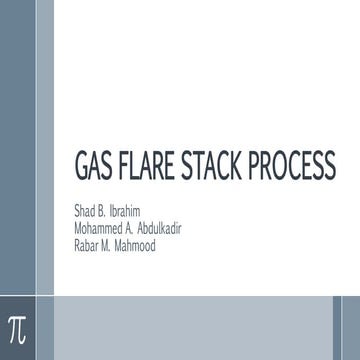 Gas Flare Stack Process