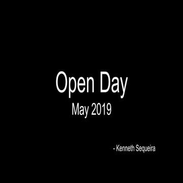 Open Day May 2019
