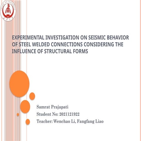 Experimental Study on Seismic Performance of Novel Steel Welded Beam-to ...