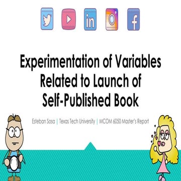 Launch of Self-Published Book