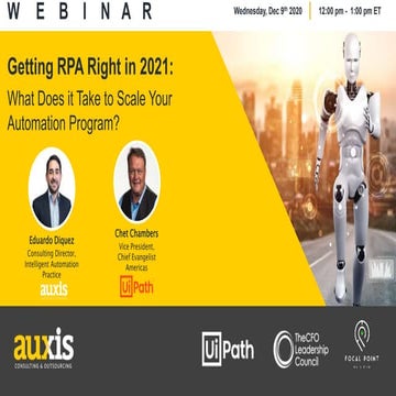 Final presentation  getting rpa right in 2021