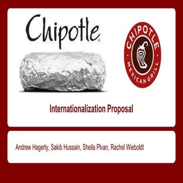 Internationalization Proposal - Chipotle