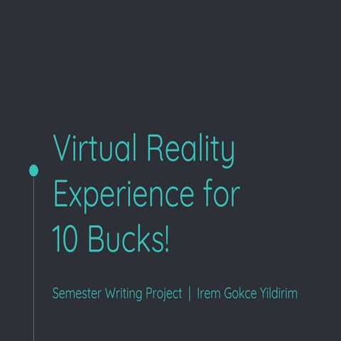 Presence in Virtual Reality Experience
