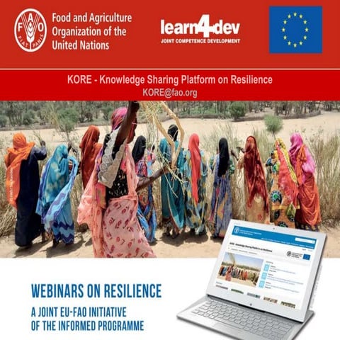 DRM Webinar I: Governing and managing disaster risk in the agriculture sector