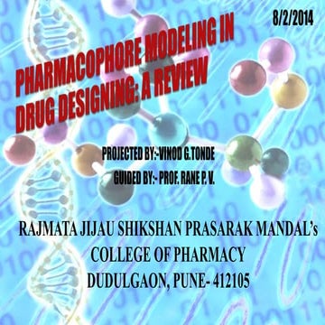 Pharmacophore Modeling in Drug Designing