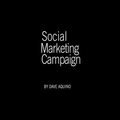 Social Marketing Campaign - student project