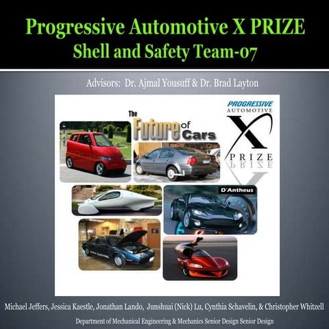 Final Presentation Automotive X Prize Senior Design Competition