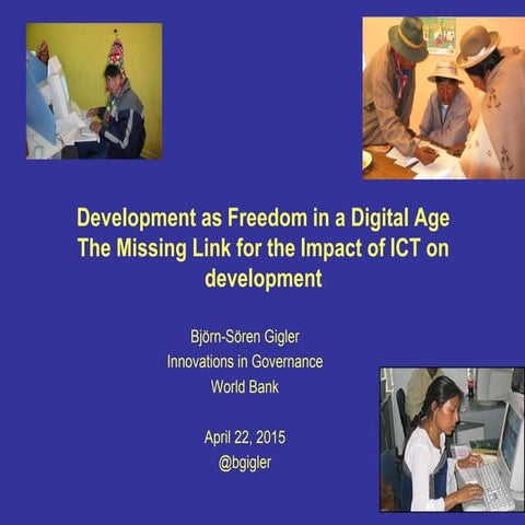 Development as Freedom in a Digital Age 