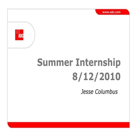 Final Presentation (Jesse Columbus)