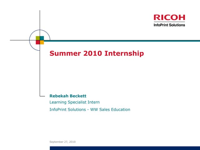 Final Presentation Of Internship