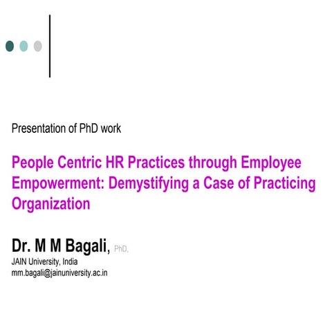 MM Bagali, PhD, HR, HRM, HRD, HR, research, India, B-School, Case study ... F...