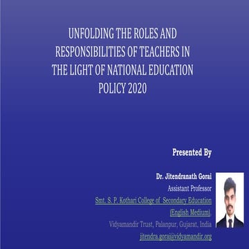 National Education Policy-2020 (Teacher Education) .pptx