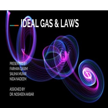 IDEAL GAS AND LAWS