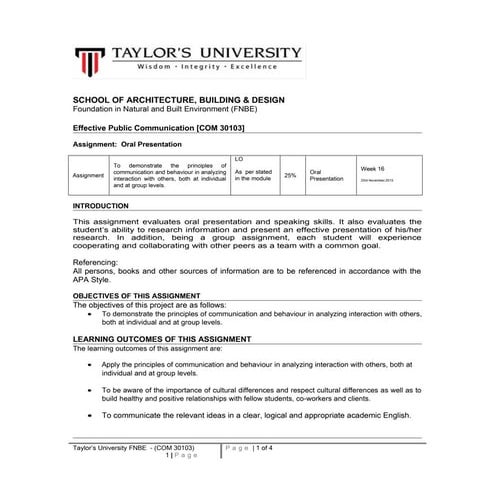 Final presentation project