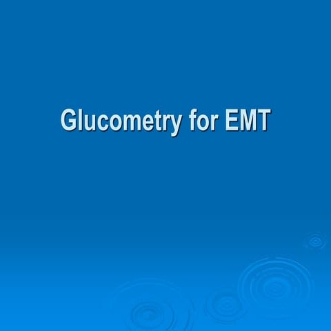 F inal presentation vernon ems glucometer smr 2015