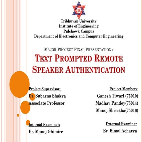 Text Prompted Remote Speaker Authentication : Joint Speech and Speaker Recogn...