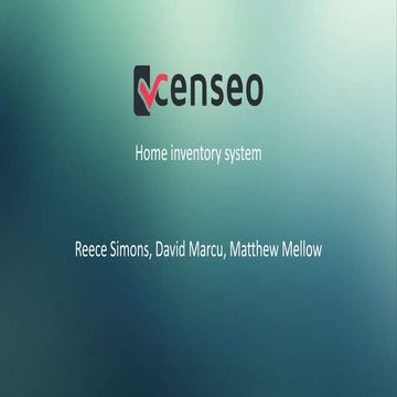 HCI - final team project - home inventory system | PPTX