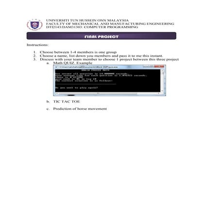 Final project | DOC