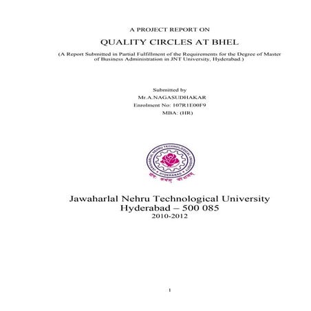 Quality Circles at BHEL