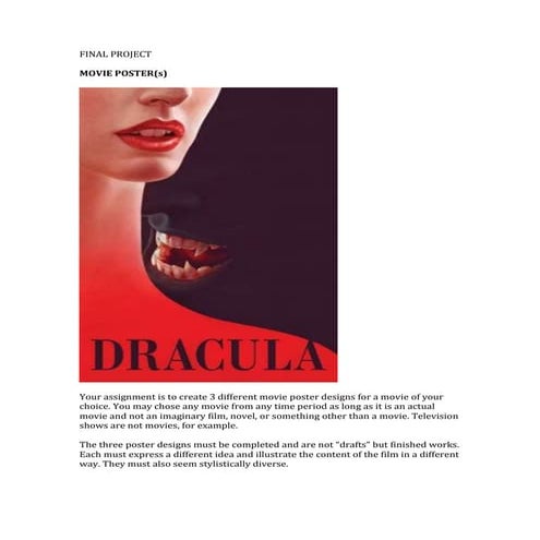 Final Project- MOVIE POSTER(s)