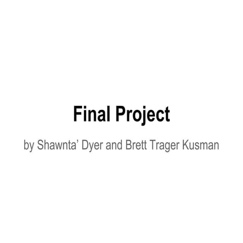 Comm Tech Final Project | PPTX