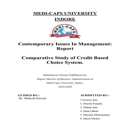 Choice Based Credit System CBCS