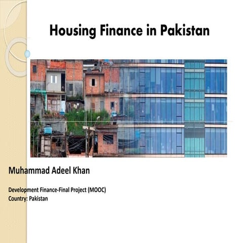 Final project promotion of housing finance