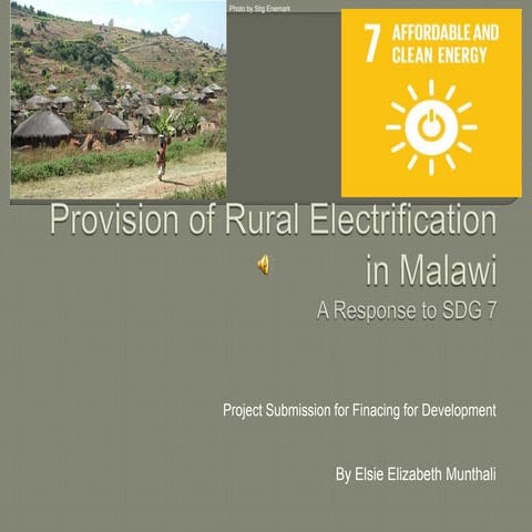Final project artifact   rural electrification for malawi