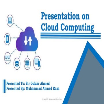 Presentation on Cloud Computing | PPT